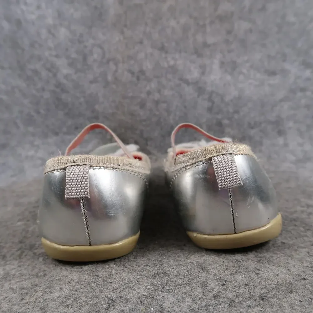 Carters Shoes Kids Toddler 9 Ballet Flats Mary Jane Elastic Strap Metallic Girls